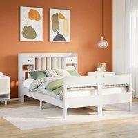 Berkfield Home Bookcase Bed without Mattress White 140x200cm Solid Wood Pine | Size: 140x200 cm