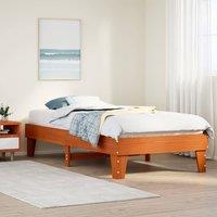 Berkfield Home Bed Frame without Mattress Wax Brown 90x200 cm Solid Wood Pine