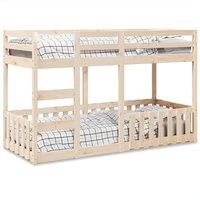 Bunk Bed 75x190 cm Solid Wood Pine