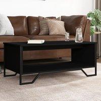 Berkfield Home Coffee Table Black 100x51x40 cm Engineered Wood | Size: 100 x 51 x 40 cm