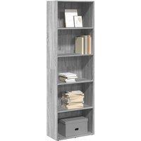 Berkfield Home Bookcase Grey Sonoma 60x30x189 cm Engineered Wood | Size: 60 x 30 x 189 cm