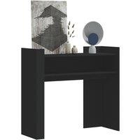 Berkfield Home Console Table Black 100x35x90 cm Engineered Wood | Size: 100 x 35 x 90 cm