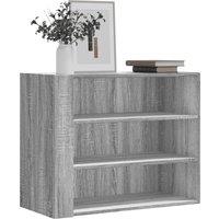 Berkfield Home Wall Cabinet Grey Sonoma 75x35x60 cm Engineered Wood | Size: 75 x 35 x 60 cm