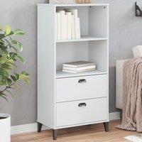 Berkfield Home Bookcase VIKEN White 60x35x123 cm Engineered Wood | Size: 60 x 35 x 123 cm