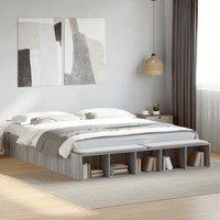Berkfield Home Bed Frame without Mattress Grey Sonoma 200x200 cm