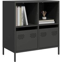 Berkfield Home Sideboard Black 68x39x73.5 cm Cold-rolled Steel