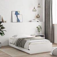 Berkfield Home Bed Frame with Drawers without Mattress White 90x200 cm