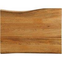 Table Top 80x60x2.5 cm Live Edge Solid Wood Mango