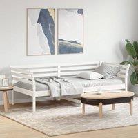 Berkfield Home Day Bed without Mattress White 100x200 cm Solid Wood Pine