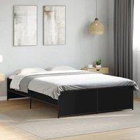 Bed Frame without Mattress Black 120x200 cm