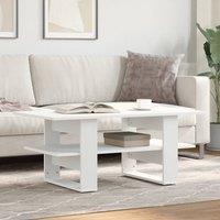 Berkfield Home Coffee Table White 102x55x42 cm Engineered Wood | Size: 102 x 55 x 42 cm