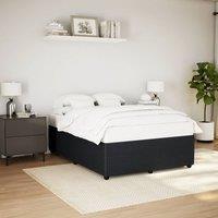 Berkfield Home Bed Frame without Mattress Black 140x190 cm Velvet