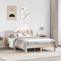 Bed Frame with Headboard without Mattress 135x190 cm Double