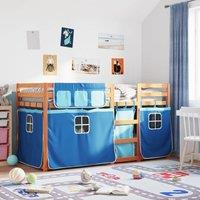 Berkfield Home Bunk Bed without Mattress Blue 80x200 cm Solid Wood Pine