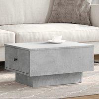Berkfield Home Coffee Table Concrete Grey 60x45x31 cm Engineered Wood | Size: 60 x 45 x 31 cm
