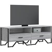 Berkfield Home TV Cabinet Grey Sonoma 122x34x41 cm Engineered Wood | Size: 122 x 34 x 41 cm
