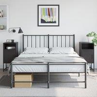 Berkfield Home Bedside Cabinets 2 pcs Black 36x39x78 cm Steel | Size: 36 x 39 x 78 cm