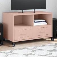 TV Cabinet Pink 68x39x43.5 cm Steel