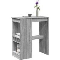 Berkfield Home Bar Table with Racks Grey Sonoma 90x47.5x103.5 cm Engineered Wood