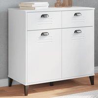 Berkfield Home Sideboard VIKEN White 80x40x80 cm Engineered Wood | Size: 80 x 40 x 80 cm