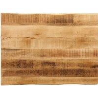 Table Top Live Edge 80x60x3.8 cm Solid Wood Rough Mango