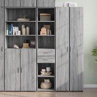 Berkfield Home Highboard Grey Sonoma 40x42.5x185 cm Engineered Wood