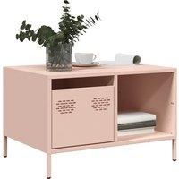 Berkfield Home Coffee Table Pink 68.5x50x43.5 cm Cold-rolled Steel