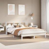 Berkfield Home Bed Frame without Mattress White 140x200 cm Solid Wood Pine