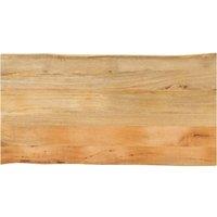 Table Top 110x60x2.5 cm Live Edge Solid Wood Mango