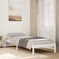 Berkfield Home Extra Long Bed Frame without Mattress White 90x220 cm Solid Wood Pine
