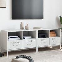 Berkfield Home TV Cabinets 2 pcs White 68x39x50.5 cm Steel