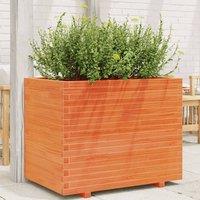 Berkfield Home Garden Planter Wax Brown 90x60x72 cm Solid Wood Pine | Size: 90 x 60 x 72 cm