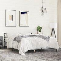 Bed Frame without Mattress Grey Sonoma 140x190 cm