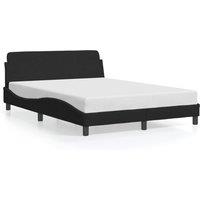 Bed Frame without Mattress Black 135x190 cm Double Velvet