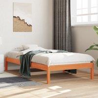 Berkfield Home Day Bed without Mattress Wax Brown 90x190 cm Single Solid Wood Pine