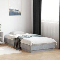 Berkfield Home Bed Frame without Mattress Concrete Grey 100x200 cm