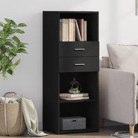 Berkfield Home Highboard Black 45x42.5x124 cm Engineered Wood