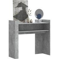 Berkfield Home Console Table Concrete Grey 100x35x90 cm Engineered Wood | Size: 100 x 35 x 90 cm