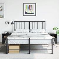 Berkfield Home Bedside Cabinets 2pcs Black 34.5x39x44 cm Steel