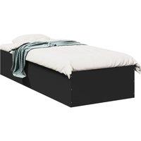 Berkfield Home Bed Frame without Mattress Black 90x190 cm Single