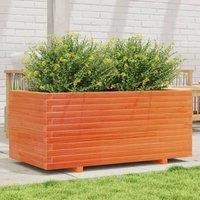 Berkfield Home Garden Planter Wax Brown 110x60x49.5 cm Solid Wood Pine