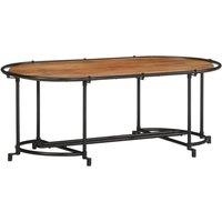 Berkfield Home Coffee Table 110x55x40 cm Solid Wood Acacia in Brown | Size: 110 x 55 x 40 cm