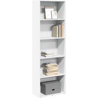 Berkfield Home Bookcase White 60x30x189 cm Engineered Wood | Size: 60 x 30 x 189 cm