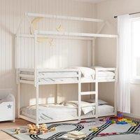 Bunk Bed without Mattress White 80x200 cm Solid Wood Pine