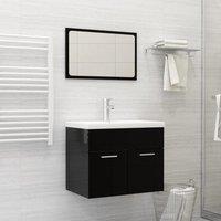 Berkfield Home Built-in Basin with Faucet 61x39x18 cm Ceramic White | Size: 61 x 39 x 18 cm