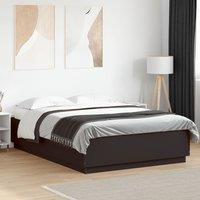 Bed Frame without Mattress Black 160x200 cm