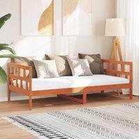 Berkfield Home Day Bed without Mattress Wax Brown 80x200 cm Solid Wood Pine