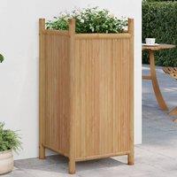 Berkfield Home Planter 40x40x80 cm Bamboo in Brown | Size: 40 x 40 x 80 cm