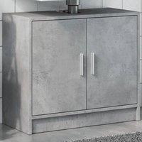 Berkfield Home Sink Cabinet Concrete Grey 63x29x55 cm Engineered Wood | Size: 63 x 29 x 55 cm
