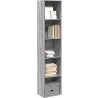 Berkfield Home Bookcase Grey Sonoma 40x30x189 cm Engineered Wood | Size: 40 x 30 x 189 cm